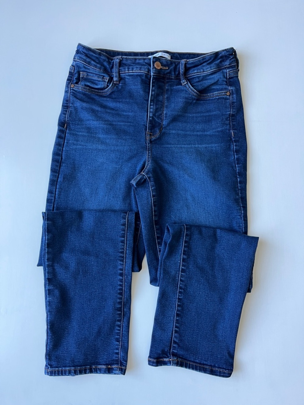 NINE WEST Slim Straight Women’s Dark Blue Jeans size 10 - Picture 2 of 7